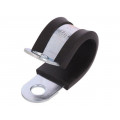 LKD12020; Fixing clamp; ØBundle : 20mm; W: 20mm; steel; Cover material: EPDM; MPC INDUSTRIES LKD12020; Fixing clamp; ØBundle : 20mm; W: 20mm; steel; Cover material: EPDM; MPC INDUSTRIES