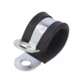 LKD12120; Fixing clamp; ØBundle : 21mm; W: 20mm; steel; Cover material: EPDM; MPC INDUSTRIES LKD12120; Fixing clamp; ØBundle : 21mm; W: 20mm; steel; Cover material: EPDM; MPC INDUSTRIES
