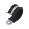 LKD12315; Fixing clamp; ØBundle : 23mm; W: 15mm; steel; Cover material: EPDM; MPC INDUSTRIES