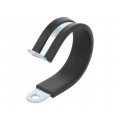 LKD14015; Fixing clamp; ØBundle : 40mm; W: 15mm; steel; Cover material: EPDM; MPC INDUSTRIES LKD14015; Fixing clamp; ØBundle : 40mm; W: 15mm; steel; Cover material: EPDM; MPC INDUSTRIES