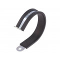 LKD15015; Fixing clamp; ØBundle : 50mm; W: 15mm; steel; Cover material: EPDM; MPC INDUSTRIES LKD15015; Fixing clamp; ØBundle : 50mm; W: 15mm; steel; Cover material: EPDM; MPC INDUSTRIES