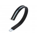 LKD1530; Fixing clamp; ØBundle : 74mm; W: 13mm; steel; Cover material: EPDM; MPC INDUSTRIES LKD1530; Fixing clamp; ØBundle : 74mm; W: 13mm; steel; Cover material: EPDM; MPC INDUSTRIES