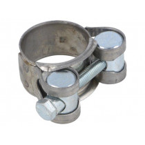 S2023; T-bolt clamp; W: 18mm; Clamping: 23÷25mm; chrome steel AISI 430; MPC INDUSTRIES