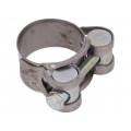 S2026; T-bolt clamp; W: 18mm; Clamping: 26÷28mm; chrome steel AISI 430; MPC INDUSTRIES