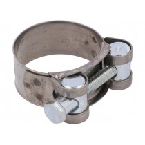 S2036; T-bolt clamp; W: 20mm; Clamping: 36÷39mm; chrome steel AISI 430; MPC INDUSTRIES