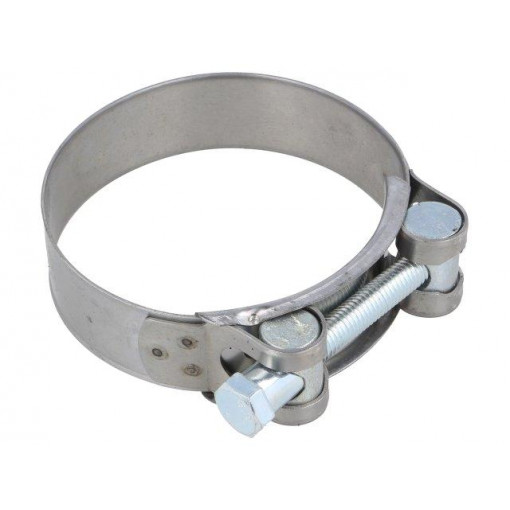 S2074; T-bolt clamp; W: 24mm; Clamping: 74÷79mm; chrome steel AISI 430; MPC INDUSTRIES