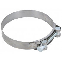 S2113; T-bolt clamp; W: 24mm; Clamping: 113÷121mm; chrome steel AISI 430; MPC INDUSTRIES