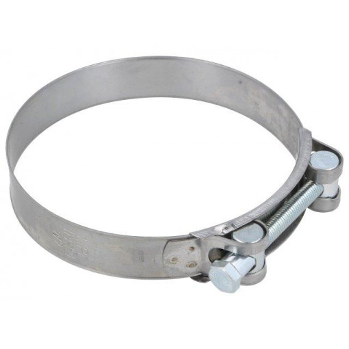S2113; T-bolt clamp; W: 24mm; Clamping: 113÷121mm; chrome steel AISI 430; MPC INDUSTRIES