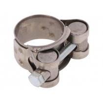 S4023; T-bolt clamp; W: 18mm; Clamping: 23÷25mm; chrome steel AISI 430; MPC INDUSTRIES
