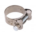 S4036; T-bolt clamp; W: 20mm; Clamping: 36÷39mm; chrome steel AISI 430; MPC INDUSTRIES