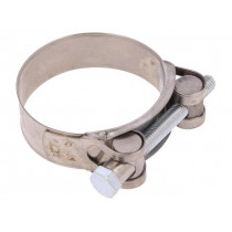 S4060; T-bolt clamp; W: 22mm; Clamping: 60÷63mm; chrome steel AISI 430; MPC INDUSTRIES