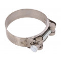 S4074; T-bolt clamp; W: 24mm; Clamping: 74÷79mm; chrome steel AISI 430; MPC INDUSTRIES