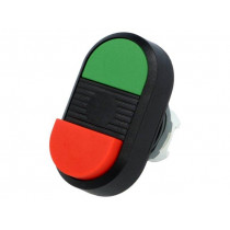 1SFA611141R1106; Switch: double; Stabl.pos: 1; 22mm; green/red; Illumin: none; IP66; ABB