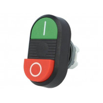1SFA611142R1106; Switch: double; Stabl.pos: 1; 22mm; green/red; Illumin: none; IP66; ABB