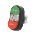 1SFA611144R1108; Switch: double; Stabl.pos: 1; 22mm; green-red; Illumin: MLB-1; IP66; ABB