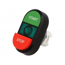 1SFA611144R1102; Switch: double; Stabl.pos: 1; 22mm; green-red; Illumin: MLB-1; IP66; ABB