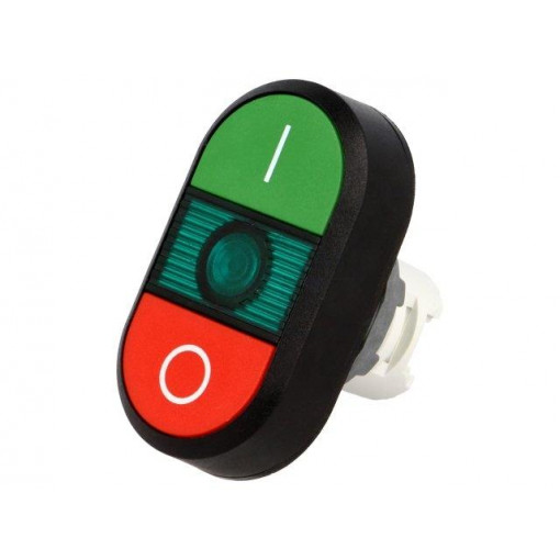 1SFA611131R1102; Switch: double; Stabl.pos: 1; 22mm; green/red; Illumin: MLB-1; IP66; ABB 1SFA611131R1102; Switch: double; Stabl.pos: 1; 22mm; green/red; Illumin: MLB-1; IP66; ABB