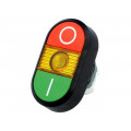 1SFA611131R1103; Switch: double; Stabl.pos: 1; 22mm; green/red; Illumin: MLB-1; IP66; ABB