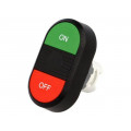 1SFA611132R1106; Switch: double; Stabl.pos: 1; 22mm; green/red; Illumin: none; IP66; ABB