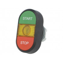 1SFA611133R1103; Switch: double; Stabl.pos: 1; 22mm; green/red; Illumin: MLB-1; IP66; ABB