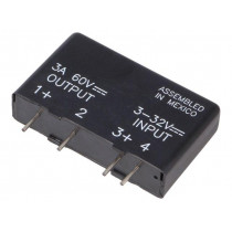 MPDCD3-B; Relay: solid state; Ucntrl: 3÷32VDC; 3A; 3÷60VDC; THT; SIP; -40÷80°C; CRYDOM