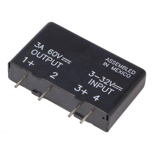 MPDCD3-B; Relay: solid state; Ucntrl: 3÷32VDC; 3A; 3÷60VDC; THT; SIP; -40÷80°C; CRYDOM