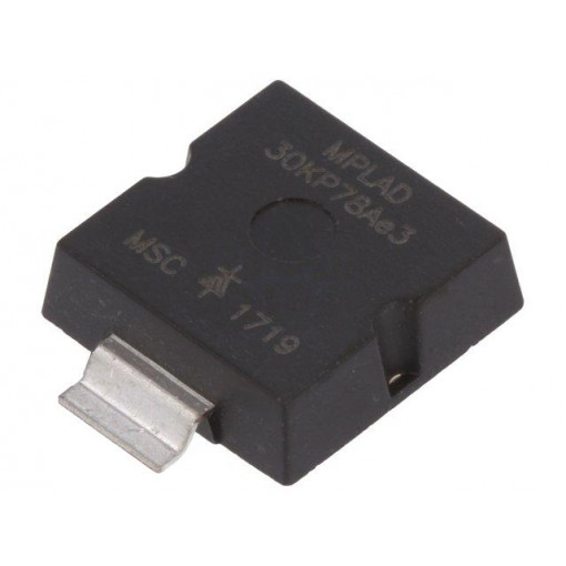 MPLAD30KP78AE3; Diode: transil; 30kW; 86.7÷95.8V; 240A; unidirectional; PLAD; MICROSEMI MPLAD30KP78AE3; Diode: transil; 30kW; 86.7÷95.8V; 240A; unidirectional; PLAD; MICROSEMI