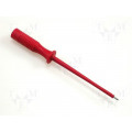 MPS1RT; Test probe; 60V; red; Tip diameter: 1mm; Socket size: 2mm; HIRSCHMANN T&M