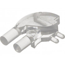 1280.1020; Fibre for LED; round; Ø3mm; No.of mod: 2; Front: flat; angular; MENTOR