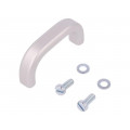 277.1; Handle; Mat: aluminium; grey; H: 29mm; L: 63mm; W: 12mm; MENTOR 277.1; Handle; Mat: aluminium; grey; H: 29mm; L: 63mm; W: 12mm; MENTOR