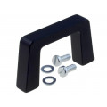 3268.1103; Handle; Mat: aluminium; black; H: 40mm; L: 69mm; W: 12.2mm; MENTOR 3268.1103; Handle; Mat: aluminium; black; H: 40mm; L: 69mm; W: 12.2mm; MENTOR