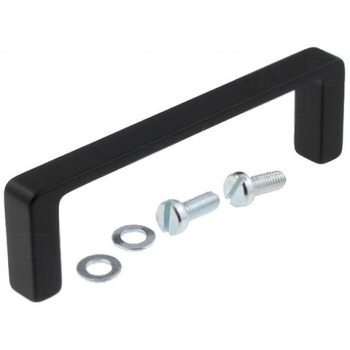 3271.1093; Handle; Mat: aluminium; black; H: 28mm; L: 98mm; W: 10mm; MENTOR