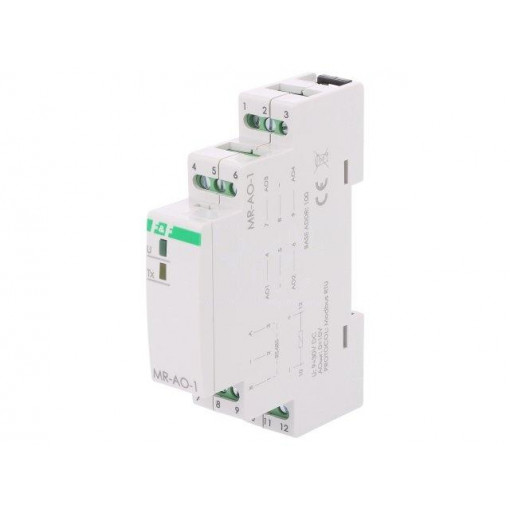 MAX-MR-AO-1; Industrial module: analog output; 9÷30VDC; Mounting: DIN; IP20; F&F