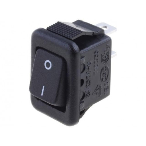 MR5-110-F5-BBWC-3; ROCKER; SPST; Pos: 2; OFF-ON; 3A/250VAC; black; none; 20mΩ; UL94V-2; CANAL ELECTRONIC MR5-110-F5-BBWC-3; ROCKER; SPST; Pos: 2; OFF-ON; 3A/250VAC; black; none; 20mΩ; UL94V-2; CANAL ELECTRONIC