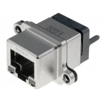 MRJ-5480-01; Socket; RJ45; UL94V-0; IP67; THT; for panel mounting; straight; AMPHENOL