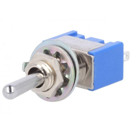 MS-500B-B; Switch: toggle; Pos: 2; SPDT; ON-(ON); 6A/125VAC; -10÷55°C; 1kV; MIYAMA