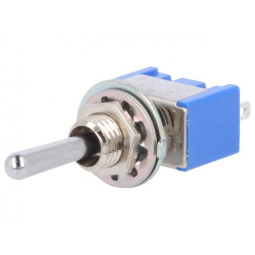 MS-500E-B; Switch: toggle; Pos: 3; SP3T; (ON)-OFF-(ON); 6A/125VAC; -10÷55°C; MIYAMA