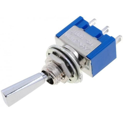 MS-500C-F; Switch: toggle; Pos: 3; SP3T; ON-OFF-ON; 6A/125VAC; -10÷55°C; 1kV; MIYAMA