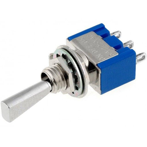 MS-500D-F; Switch: toggle; Pos: 3; SP3T; ON-OFF-(ON); 6A/125VAC; -10÷55°C; 1kV; MIYAMA
