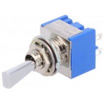 MS-500F-F; Switch: toggle; Pos: 2; DPDT; ON-ON; 6A/125VAC; Leads: for soldering; MIYAMA MS-500F-F; Switch: toggle; Pos: 2; DPDT; ON-ON; 6A/125VAC; Leads: for soldering; MIYAMA