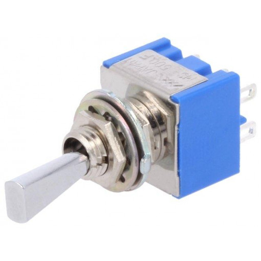 MS-500F-F; Switch: toggle; Pos: 2; DPDT; ON-ON; 6A/125VAC; Leads: for soldering; MIYAMA