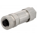 MSAS-03BFFB-SL7001; Plug; M12; PIN: 3; female; A code-DeviceNet / CANopen; for cable; AMPHENOL