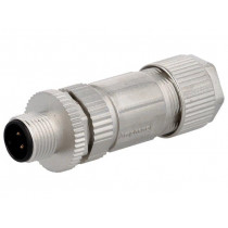 MSAS-04BMMB-SL7001; Plug; M12; PIN: 4; male; A code-DeviceNet / CANopen; for cable; AMPHENOL