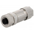 MSAS-05BFFB-SL7001; Plug; M12; PIN: 5; female; A code-DeviceNet / CANopen; for cable; AMPHENOL
