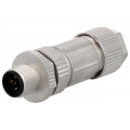 MSAS-05BMMB-SL7001; Plug; M12; PIN: 5; male; A code-DeviceNet / CANopen; for cable; AMPHENOL