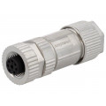 MSAS-08BFFB-SL7001; Plug; M12; PIN: 8; female; A code-DeviceNet / CANopen; for cable; AMPHENOL