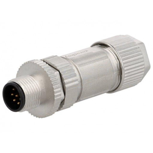 MSAS-08BMMB-SL7001; Plug; M12; PIN: 8; male; A code-DeviceNet / CANopen; for cable; AMPHENOL