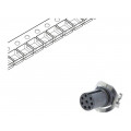 MSAS-08PFFT-EE8001; Socket; M12; PIN: 8; female; A code-DeviceNet / CANopen; on PCBs; AMPHENOL