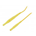MSFK B441/1/200/GE; Test lead; 8A; 4mm banana plug-4mm banana plug; Len: 2m; yellow; SCHÜTZINGER