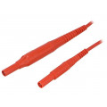 MSFK B441/1/200/RT; Test lead; 8A; 4mm banana plug-4mm banana plug; Len: 2m; red; SCHÜTZINGER